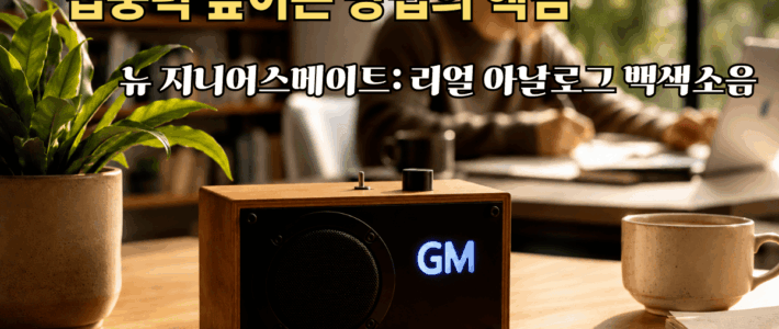 뇌파를 다스리는 기술, 집중력 높이는 방법의 핵심은 ‘아날로그’입니다 뉴 지니어스메이트 아날로그 백색소음기를 활용하여 집중력 높이는 방법 시각화 이미지